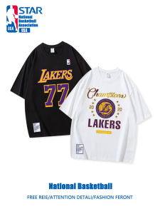 American Style Basketball Shooting Suit Training Clothes Sport Short Sleeve T-Shirt for Men Kobe James Doncic Jersey Loose Fit Anti-Wrinkle Cotton Youth Fashion