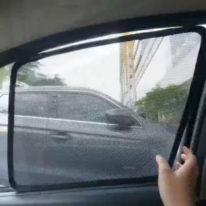 For Perodua Alza 2022 Alza New Car Sunshade Side Magnetic Sun Shade Window Custom Fit Sun Shield Magnet Anti UV Sun Protection Mesh Net Side Magnet Customized Car Window Sun Block Pelindung Matahari Kereta 4pcs/set