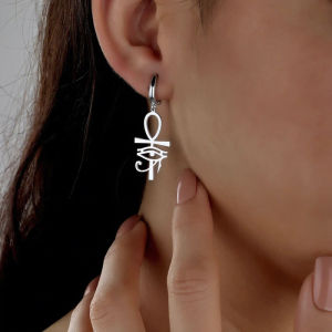 Ankh Eye of Horus Pendant Earrings For Women Ancient Egyptian Amulet Jewelry Accessories