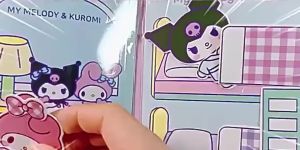DreamBaby DIY Mainan Anak Quiet Book Sanrio Busy Buku Mainan Stiker Melody