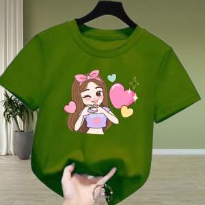 Baju Anak Perempuan l Atasan Anak Cewek Motif Anime Loving Me Usia 2-12 Tahun DTF printing t-shirt