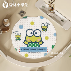 Thảm Phòng Tắm Hình Ếch Mắt Lớn Hình Tròn Chống Trượt Cho Phòng Tắm Phòng Tắm Trẻ Em Người Cao Tuổi Chống Trượt