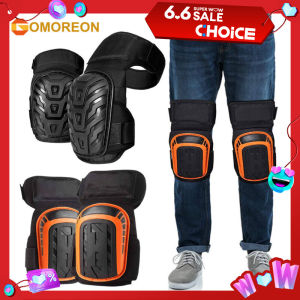 Professional Knee Pads for Construction Work and Gardening Anti-Rolling Heavy Duty Cap Thick Gel Cushion Adjustable Straps