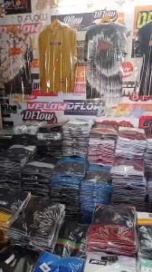 KAOS PRIA DFLOW SETRIP OREN BISA COD