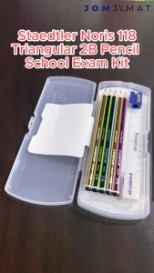 Staedtler Noris 118 Exam Grade Triangular 2B Pencil School Exam Kit 118 Set7 MY / Staedtler Pensil Peperiksaan Set