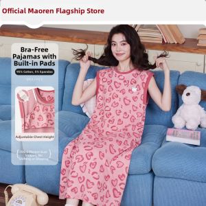 MiiOW | Cotton Sleeveless Vest Sleepwear with Padding