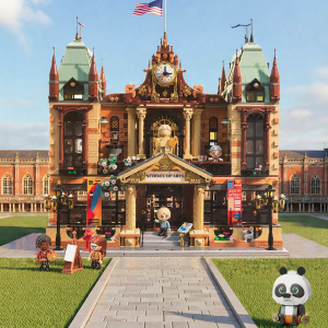 Pantasy | Art School Street Scene Building Set