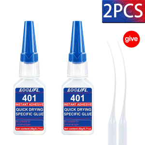 LOOLIFL | 20ML New Multi Purpose Fast Drying Super Glue Strong Instant Adhesive Transparent Bond For Ceramic Wood Glass DIY Craft Repair