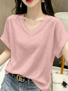 V.C.I | Bamboo Ice Silk V Neck Short Sleeve Summer T-shirt