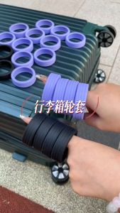 4pcs Cover Pelindung Roda Koper Silikon Universal Luggage Trolley Wheel Kursi Kantor Cover Pelindun
