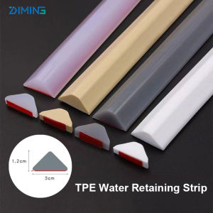 Bathroom Retention Water Barrier Strip Dry &Wet Separation Silicone Seal Strip Bathroom Kitchen