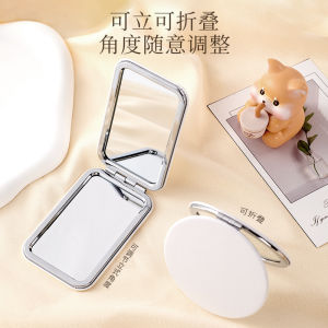 Portable Mini Double-Sided Handheld Makeup Mirror Compact Personal Size for Students in Dormitory Use Mirror for Men And Women