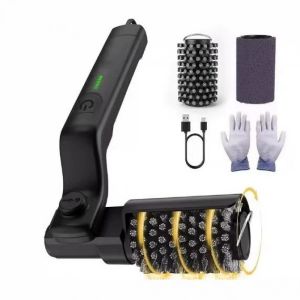 Cordless Rechargeable Electric Grill Brush Heavy Duty BBQ Grate Scrubber Cleaning Tool for Iron Gas Charcoal Grills