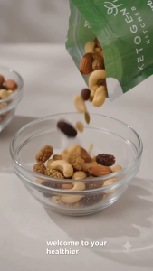 Ketogenius Kitchen Roasted Deluxe Nuts Trail (Unsalted) 500g - Slow Roasted Healthy Snack Natural
