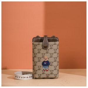 Casual Fashion Crossbody Phone Bag Womens Single Shoulder Bag Versatile Commuter Bag Soft Canvas Mini Size Daily Match