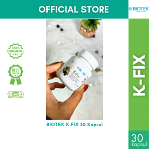 BIOTEK K-FIX Suplemen Kesehatan Sendi & Tulang | Jaga Fleksibilitas Otot 30 Kapsul