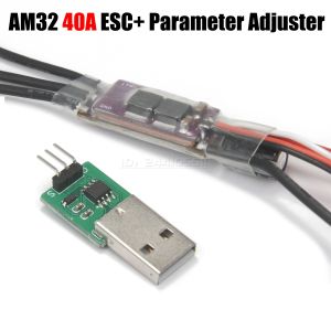 NEEBRC AM32 32-bit 40A 65A Mini ESC Programming BEC Param Converter PWM for RC Crawler Car Axial Traxxas FPV Drone Motor Part
