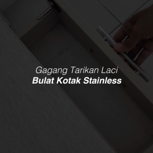 NOBLEZA Gagang Tarikan Laci Kabinet Lemari Bulat Kotak Stainless