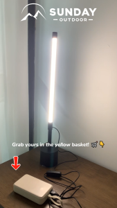 SUNDAY OUTDOOR LED Floor Lamp 50cm 100cm 140cm Stable Safe Versatile Use Easy to Use USB Plug with Inline Switch