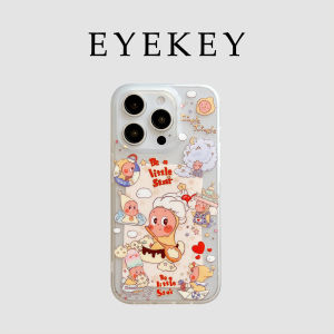 Eyekey Cute Cartoon Star Little Man Protective Case for iPhone 17 pro Max Full Cover Transparent Anti-Fall Female Model Soft Silicone Shell