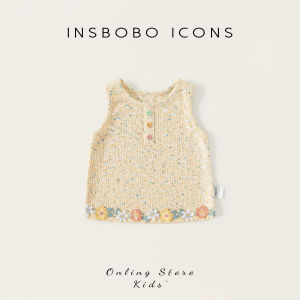 insbobo | Girls Vest Sleeveless Summer New Design Flower Pattern