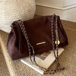 Túi Đeo Chéo Nữ Perfect Lily Vintage Cỡ Lớn Kiểu Dáng Thanh Lịch Chất Liệu Giả Da Lộn Có Dây Đeo Tháo Rời Thích Hợp Cho Các Sự Kiện Thường Ngày Và Trang Trọng
