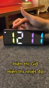 Đồng hồ led RGB để bàn có báo thức SZ-810