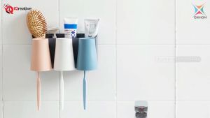 Oxihom Rak Tempat Gelas & Sikat Gigi Desain Minimalis