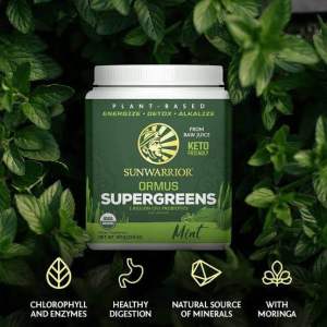 Sunwarrior Ormus Supergreens Mint Flavor 450g