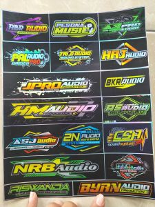 Stiker Sound | Stiker Hologram | Stiker 1 Lembar | Stiker Pack Ukuran 23cm x31cm