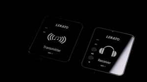 LEKATO MS-1 Sistem IEM Wireless Gitar 2.4GHZ dengan Pemancar dan Penerima Wreless In Ear Monitor System untuk Latihan Band Gitar