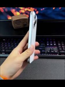 Metallic Paint Magnetic Case For Iphone 16 15 14 13 Pro Max Large Window Change 17 18 Style Hard PC Magsafe Lens Protective Cove