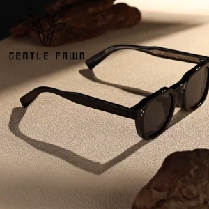 Gentle Fawn Kacamata Sunglasses Anti UV 400 Anti Silau Bentuk Kotak Bahan TR90 Kuat Kokoh Fashion Pria Kotak Trendy Style 1045