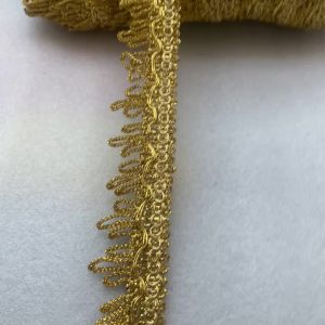 5m/16.4ft Each Pack Gold Curve Lace Trim Handmade DIY Craft Sewing Curtain Webbing Ribbons Dress Trival Accessory Decorations