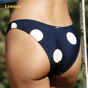 LIMONE | Polka Dot Print Square Neck High Waist Purple Bikini Swimsuit