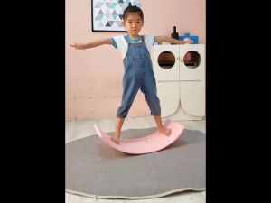 Wobble Balance Board 53/83cm Yoga Rocker Board Open-Ended Learning Toys Both for Kids and Adult