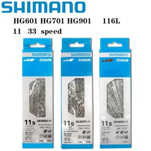 SHIMANO โซ่ CN-HG601 HG701 HG901จักรยานภูเขาถนน11สปีดโซ่116L สำหรับ DEORE เอ็กซ์ทีเอ็กซ์ทีอาร์ 5800 6800 M8000 M7000