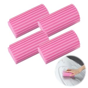 4PCS High Density PVA Car Wash Sponge Strong Absorbent Multi-Functional Cleaning Sponge For Vehicle Detailing Stain Removal