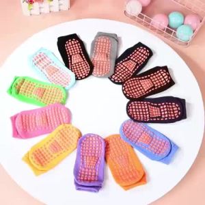5Pairs Children Adults Anti Slip Socks Parent-Child Trampoline Boys Girls Elasticity Sports Outside Floor Kids Family Women Sock