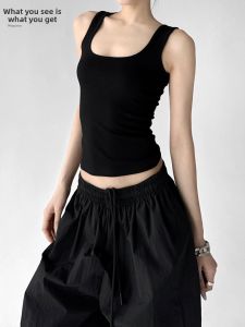 MUYUZI | Slim Fit Versatile Halter Tank Top