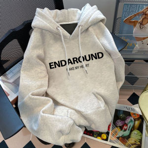 American High Street Heavyweight Fleece Pure Cotton Hoodie Mens Loose Large Size Couples Outerwear Autumn Winter Trendy Brand