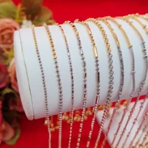 สร้อยข้อเท้าสามกษัตริย์ห้อยกระพรวน 3K ความยาว 9-10 นิ้ว ใช้ได้ทุกโอกาส แฟชั่น รูปถ่ายจากสินค้าจริง