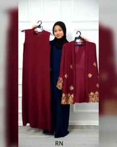 DRESS CARDIGAN MUSLIMAH LABUH ANAK SONGKET TABUR IRONLESS | DRESS LABUH BUDAK IRONLESS SEDONDON | DRESS RAYA 2023 ANAK | DRESS TIJANI CEY CREPE PREMIUM SULAM EMAS