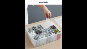Storage Box With and Without Removal Dividers Compartments Grids Parts Hardware Tools Screws Accessories Lego Sorting Box