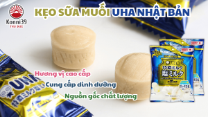 [DATE 1/2027] KẸO SỮA MUỐI UHA NHẬT BẢN (GÓI 67GR)