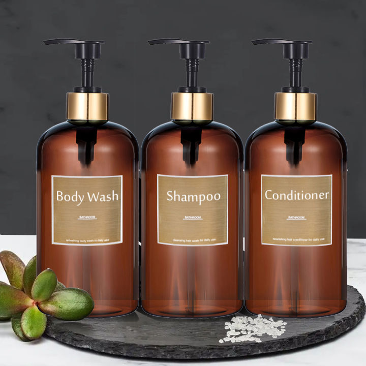 Gold Pump Soap Dispenser Bottle Empty Refillable Pump Bottle for