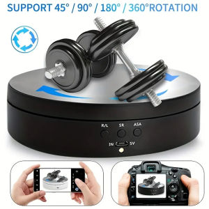 138mm electric rotating disc 360-degree rotating disc jewelry stand USB power supply rotating shooting three speeds