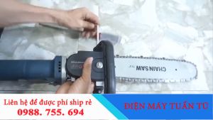 Bộ cưa xích điện - bộ cơ xích gắn máy mài
