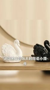 Ceramics White Swan Home Decoration Ornaments Statues Light Luxury Black Cygnus Sculptures Goods of Furniture for Display