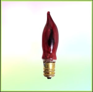 1.5W E12 FLICKERING RED BULB 230V